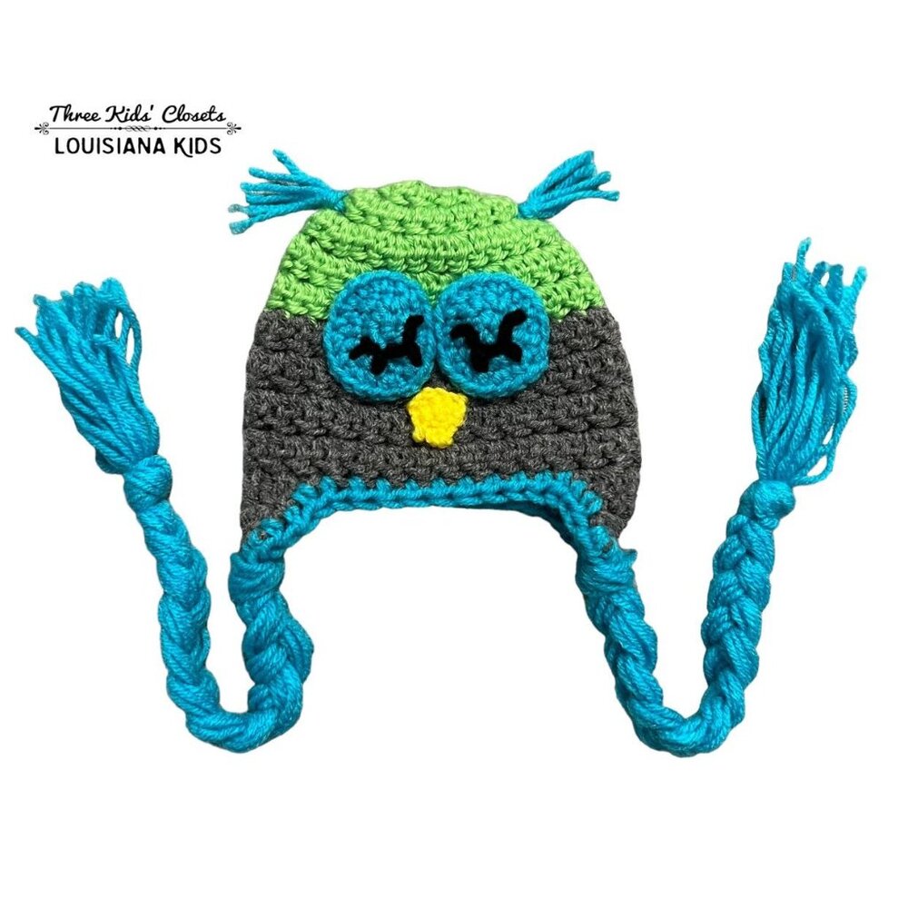 Handmade Infant (0-12m) Crochet Owl Hat